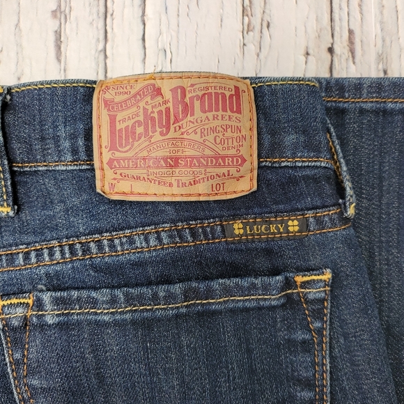 Lucky Brand Charlie Baby Boot  Mid Rise Denim Blue Jean - Picture 9 of 12